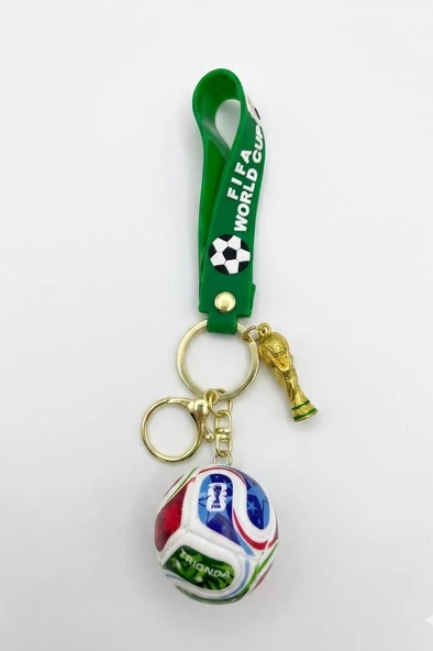 2026 Yeni Fifa Dünya Kupası Figürlü Futbol Anahtarlık Çanta Süsü Yeşil ürün görseli 1