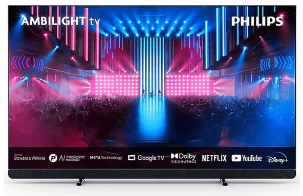PHILIPS 55OLED909/12 55" 139 EKRAN 4K UHD GOOGLE TV AMBILIGHT TV (TEŞHİR) ürün görseli 1