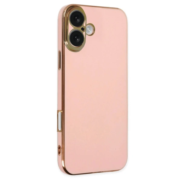 Apple İphone 16 Kılıf Volet Silikon - Pembe ürün görseli 1