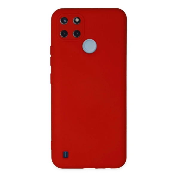 Realme C25y Kılıf Nano İçi Kadife Silikon - Kırmızı ürün görseli 1