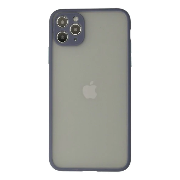 Apple İphone 12 Pro Max Kılıf Montreal Silikon Kapak - Gri ürün görseli 1