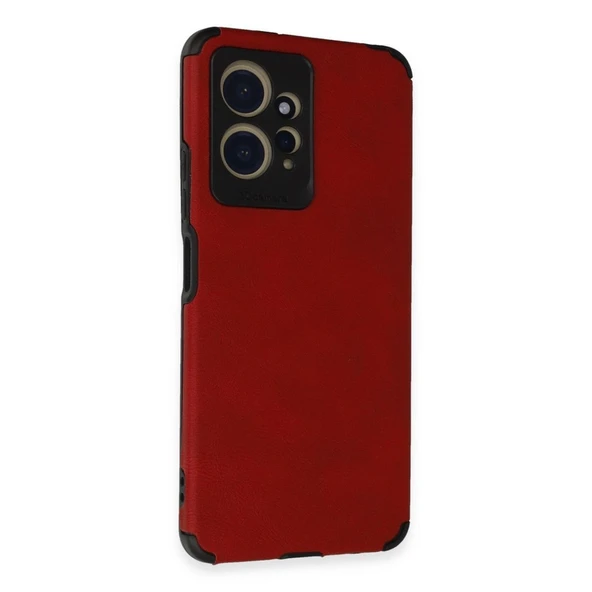 Xiaomi Redmi Note 12 4g Kılıf Loop Deri Silikon - Kırmızı ürün görseli 1