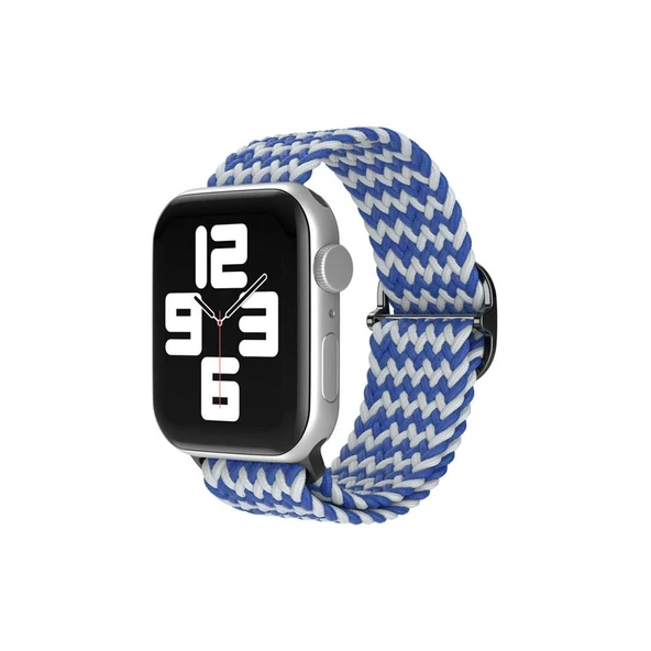 Apple Watch 42mm Kordon (saat Değildir) - Zigzag Beyaz-mavi ürün görseli 1