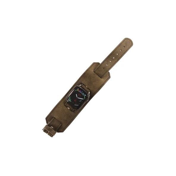 Apple Watch 42mm Nl17 Deri Kordon (saat Değildir) - Kahverengi ürün görseli 1