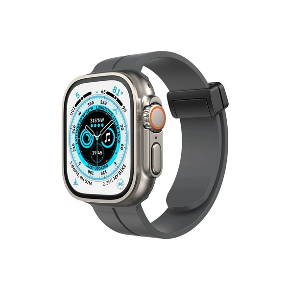 Apple Watch 38mm Kr412 Elegance Stylısh Kordon (saat Değildir) - Füme ürün görseli 1