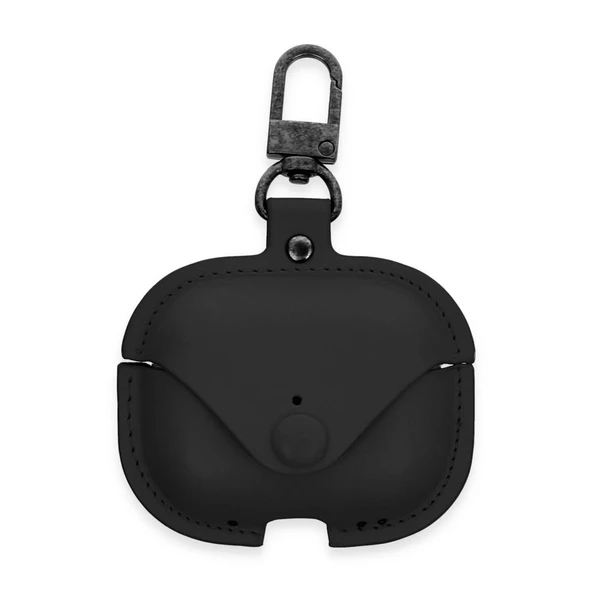 Apple Airpods Pro 2 (2.nesil) Çanta Deri Kılıf - Siyah ürün görseli 1