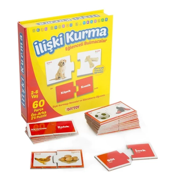 1437 DıyToy, Eğlenceli Bulmacalar - İlişki Kurma / 2-6 yaş ürün görseli 1