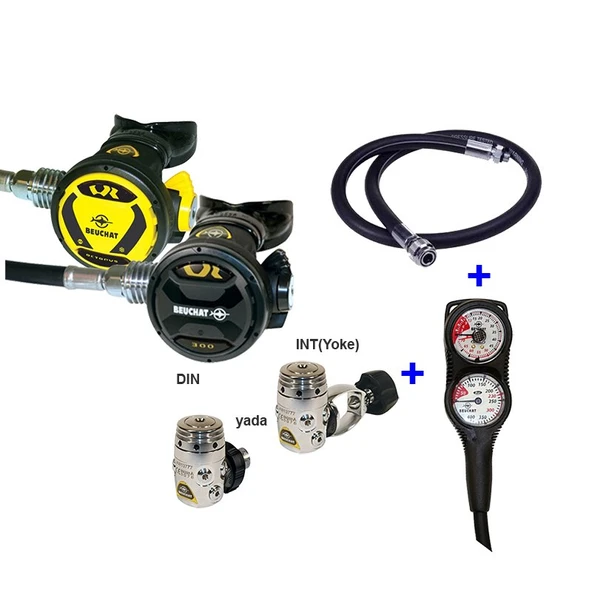 BEUCHAT Regülatör Set SPORT VR300 INT, Ahtapot, Konsol, BC Hortumu ürün görseli 1