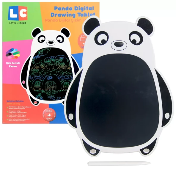 LCD Dijital Renkli Panda Çizim Tableti 8,5 İnç ürün görseli 1