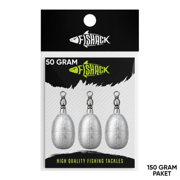 Fishack Fırdöndülü Kurşun 50gr (150gr) ürün görseli 1