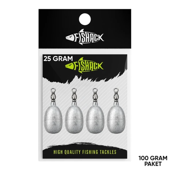 Fishack Fırdöndülü Kurşun 25gr (100gr) ürün görseli 1