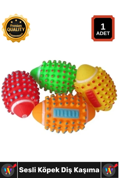 #Top Dayanıklı Isırmaya Dayanıklı Dikenli Tasarım Diş Temizleme Aparatı Sesli Köpek Diş Kaşıma Topu ürün görseli 1