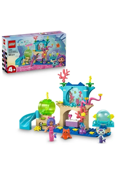 LEGO ® Gabby’s Dollhouse Deniz Kızı Gabby’nin Akvaryum Macerası 11204 - 4+ Oyuncak Yapım Seti (103P) ürün görseli 1