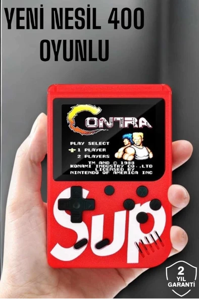 Çocuklara Özel Sup 400 Oyunlu Mini Oyun Konsolu ürün görseli 1