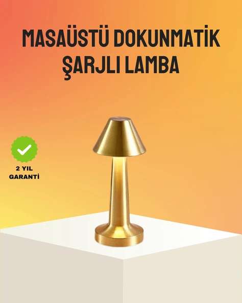 Modern Metal Masa Lambası 3 Işık Renkli Kademesiz Parlaklık Ayarlı ürün görseli 1