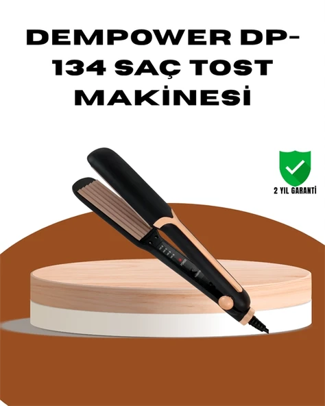 DEMPOWER DP-134 Saç Tost Makinesi – Kolay Kullanım, Hızlı Sonuç, Uzun Süre Kalıcılık ürün görseli 1