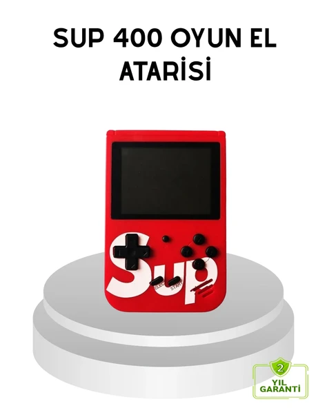 Sup Retro El Konsolu – 500 Oyun, Tv Bağlantılı, 3 İnç Ekranlı Şarjlı Mini Atari ürün görseli 1