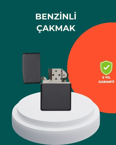 Çakmak Parlak Siyah Doldurulabilir Hedyelik Eşya ürün görseli 1