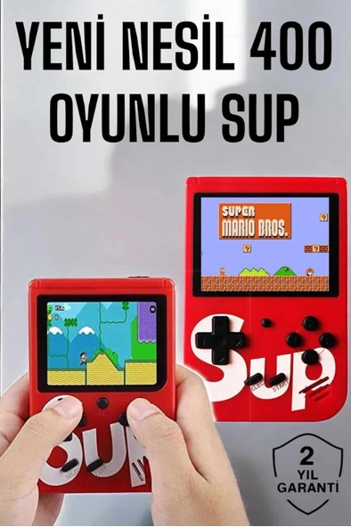Yeni Nesil Çocuklara Özel Sup 400 Oyunlu Mini El Konsolu ürün görseli 1