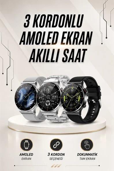 Akıllı Saat Arama Cevaplama Müzik Dinleme GPS Takibi ürün görseli 1