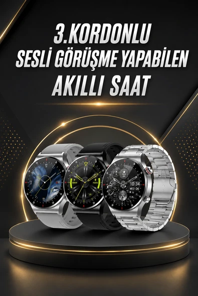 Akıllı Saat Uyku ve Sağlık Takibi NFC Uyumlu Bluetoooth Bağlantılı Android İOS Uyumlu ürün görseli 1