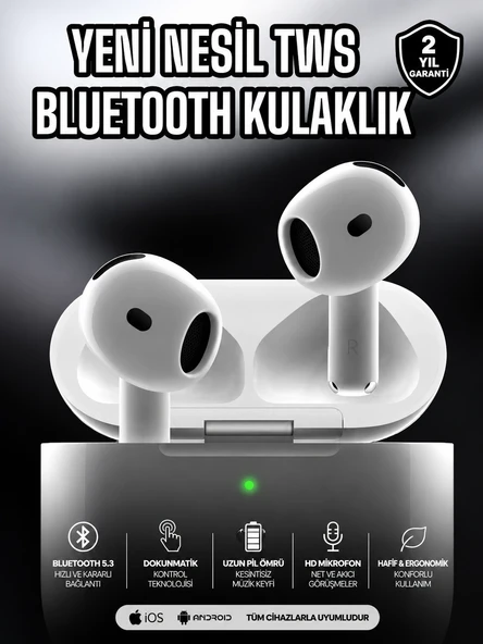 Kablosuz Bluetooth Kulaklık TWS ANC Özelliği Yüksek Ses Kaliteli ürün görseli 1