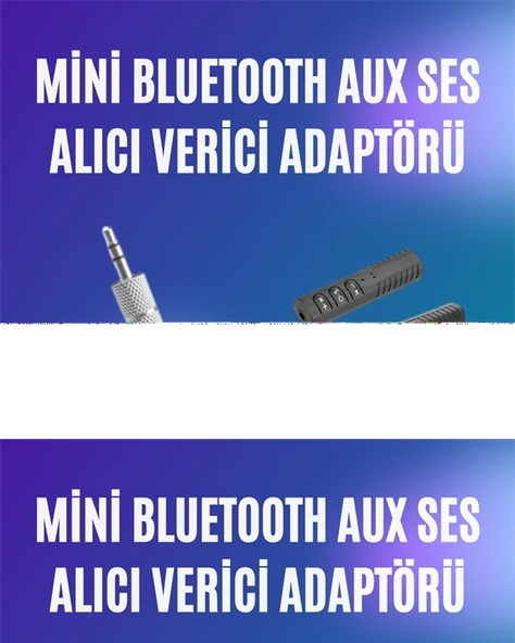 Mini Bluetooth Müzik Alıcısı | Ev & Araç Stereo Sistemlerine Kablosuz Bağlantı ürün görseli 1