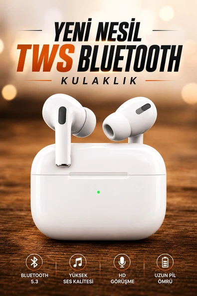 Dokunmatik Kontrollü Kablosuz Kulaklık İos Ve Android Uyumlu ürün görseli 1