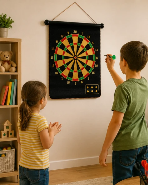 Güvenli Manyetik Dart Seti 6 Dart Oklu Eğlenceli Hedef Oyunu ürün görseli 1