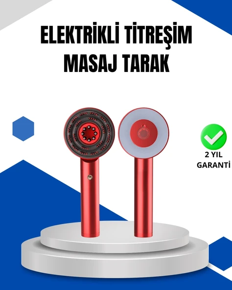 Mikro Akım Teknolojili Elektrikli Saç Masaj Fırçası Yağ Uygulamalı ürün görseli 1