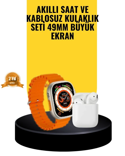 Watch 9 Max Akıllı Saat Sesli Görüşme Özellikli Kulaklık Seti ürün görseli 1