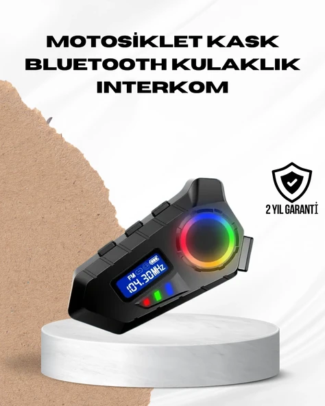Bluetooth 5.4  İnterkom IP65 Toz ve Su Geçirmez LED Göstergeli ürün görseli 1
