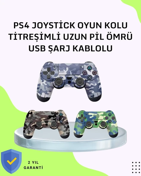 Uzun Pil Ömürlü Oyun Kolu – USB ile Hızlı Şarj Desteği ürün görseli 1