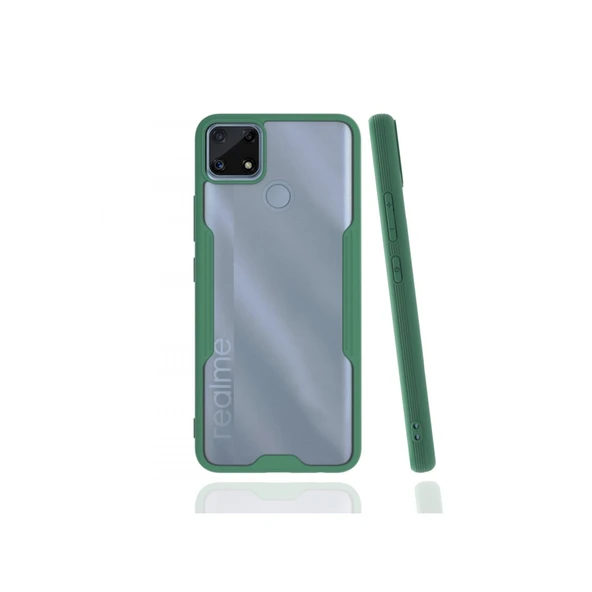 Realme C25 Kılıf Platin Silikon - Yeşil ürün görseli 1