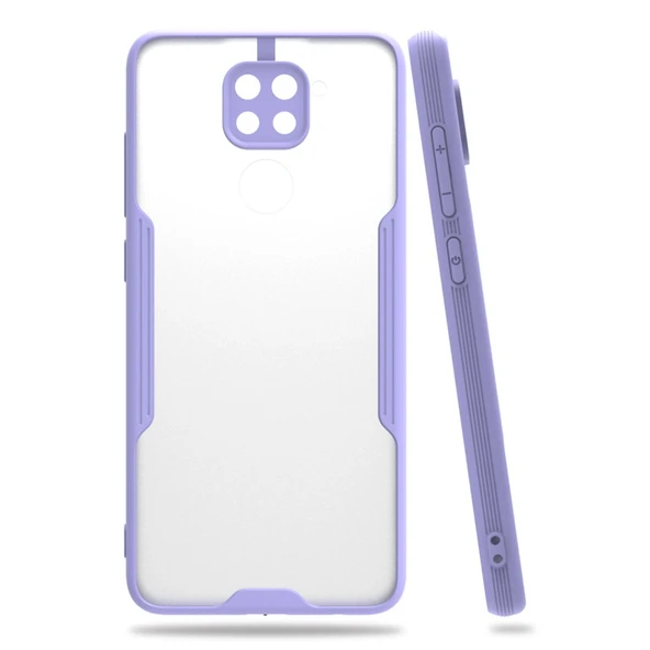 Xiaomi Redmi Note 9 Kılıf Platin Silikon - Lila ürün görseli 1