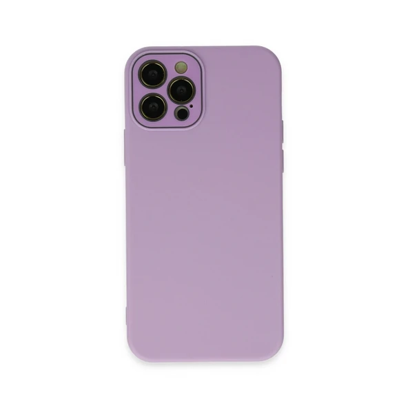 iPhone 12 Pro Kılıf Lansman Glass Kapak - Lila ürün görseli 1