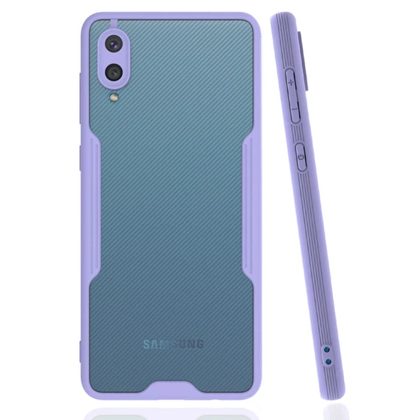 Samsung Galaxy A02 Kılıf Platin Silikon - Lila ürün görseli 1