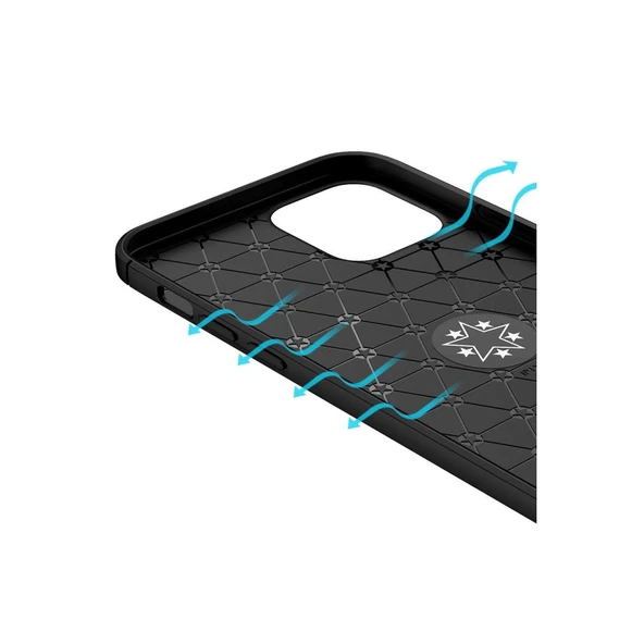 iPhone 12 Kılıf Range Yüzüklü Silikon - Mavi - Resim 7