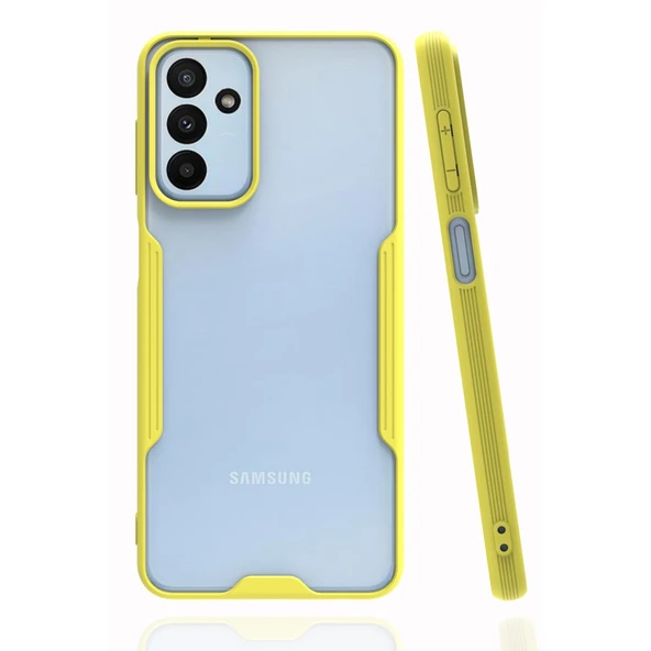 Samsung Galaxy A04s Kılıf Platin Silikon - Sarı ürün görseli 1