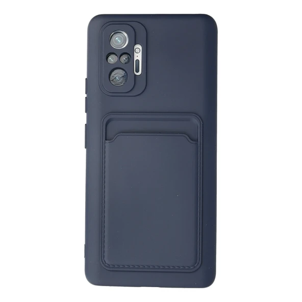 Xiaomi Redmi Note 10 Pro Kılıf Kelvin Kartvizitli Silikon - Lacivert ürün görseli 1