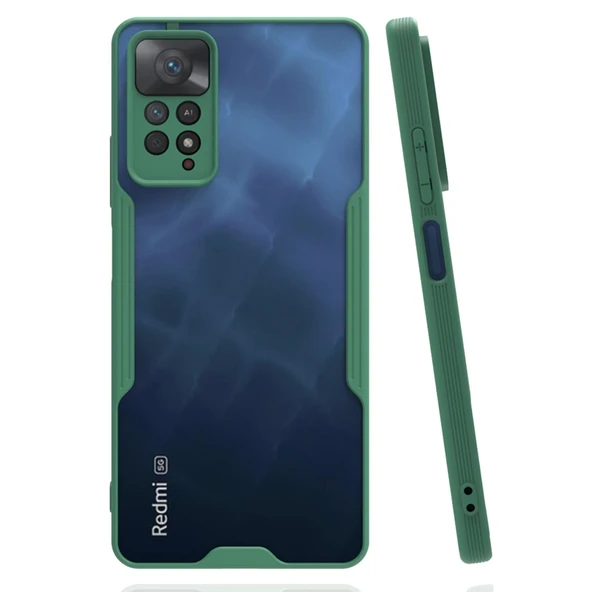 Xiaomi Redmi Note 11 Pro Kılıf Platin Silikon - Yeşil ürün görseli 1
