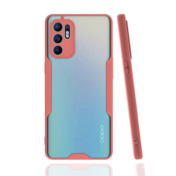 Oppo Reno 6 Kılıf Platin Silikon - Pembe ürün görseli 1