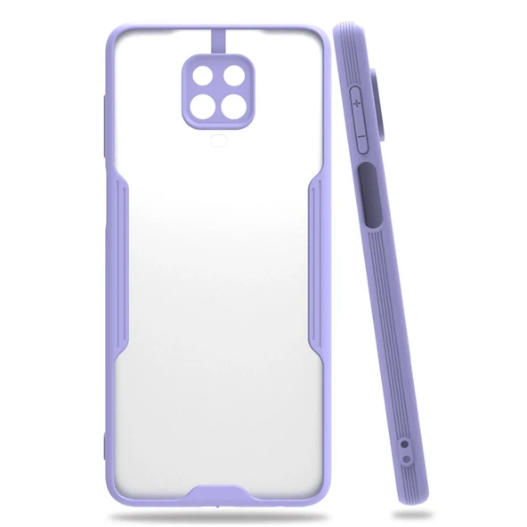 Xiaomi Redmi Note 9s Kılıf Platin Silikon - Lila ürün görseli 1