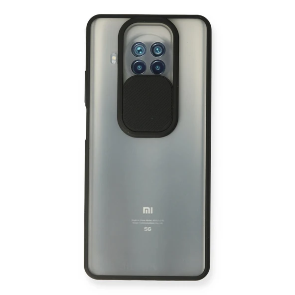 Xiaomi Mi 10t Lite Kılıf Palm Buzlu Kamera Sürgülü Silikon - Siyah ürün görseli 1