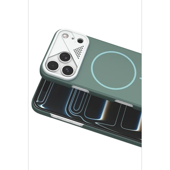 iPhone 17 Pro Max Export Magsafe Kapak - Turkuaz - Resim 2