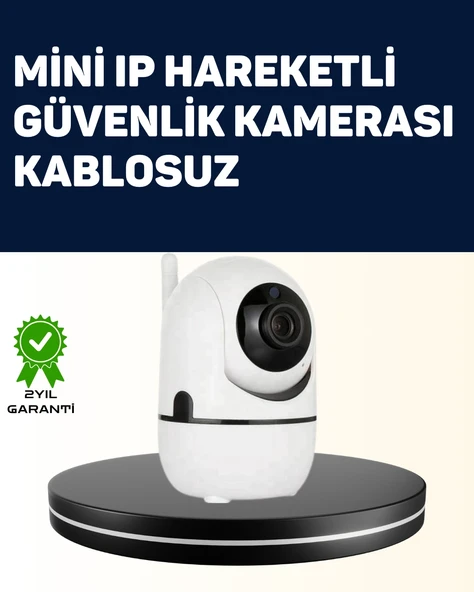 Yüksek Çözünürlüklü Hareket Takipli Kablosuz Güvenlik Kamerası – 1080P, Gece Görüşlü ürün görseli 1