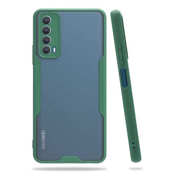 Huawei P Smart 2021 Kılıf Platin Silikon - Yeşil ürün görseli 1
