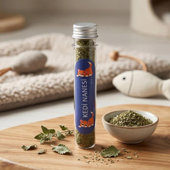 Doğal Kedi Nanesi (Catnip) - 45 ml Tüp - Pratik ve Taze ürün görseli 1
