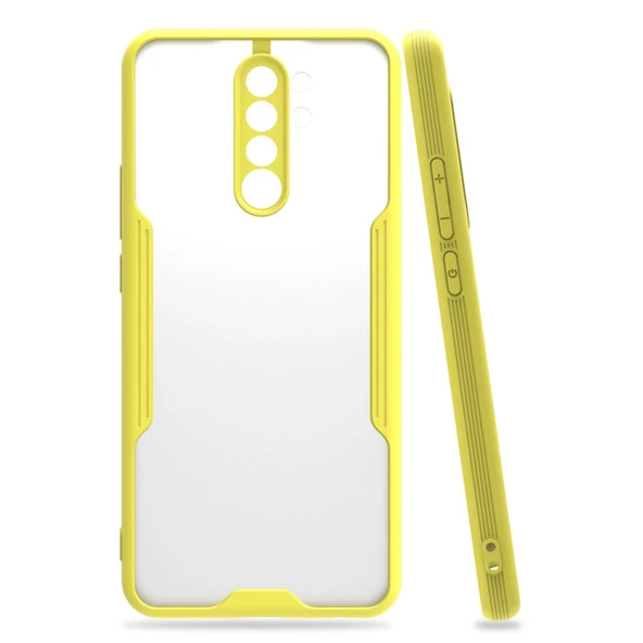 Xiaomi Redmi 9 Kılıf Platin Silikon - Sarı ürün görseli 1