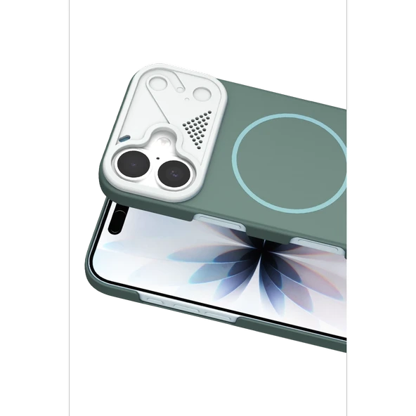 iPhone 16 Export Magsafe Kapak - Turkuaz - Resim 2